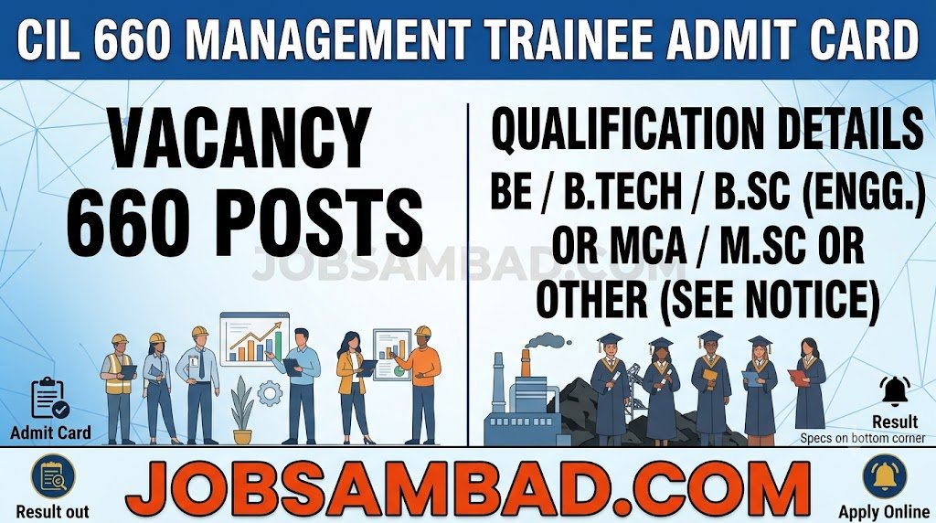 CIL 660 Management Trainee Admit Card