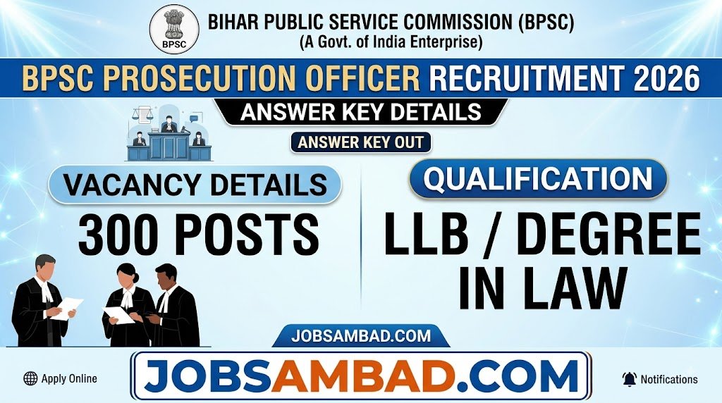 BPSC 300 Prosecution Officer Answer Key 2026