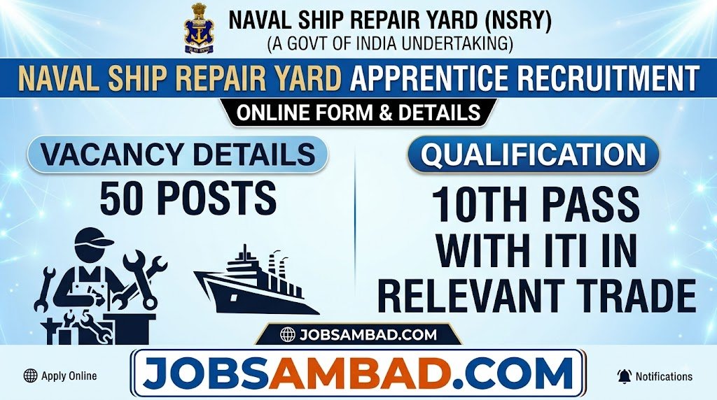 Naval Ship Repair Yard Apprentice Online Form