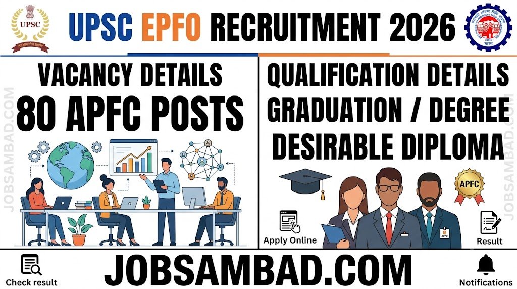 UPSC EPFO 80 APFC Vacancy Online Form 2026