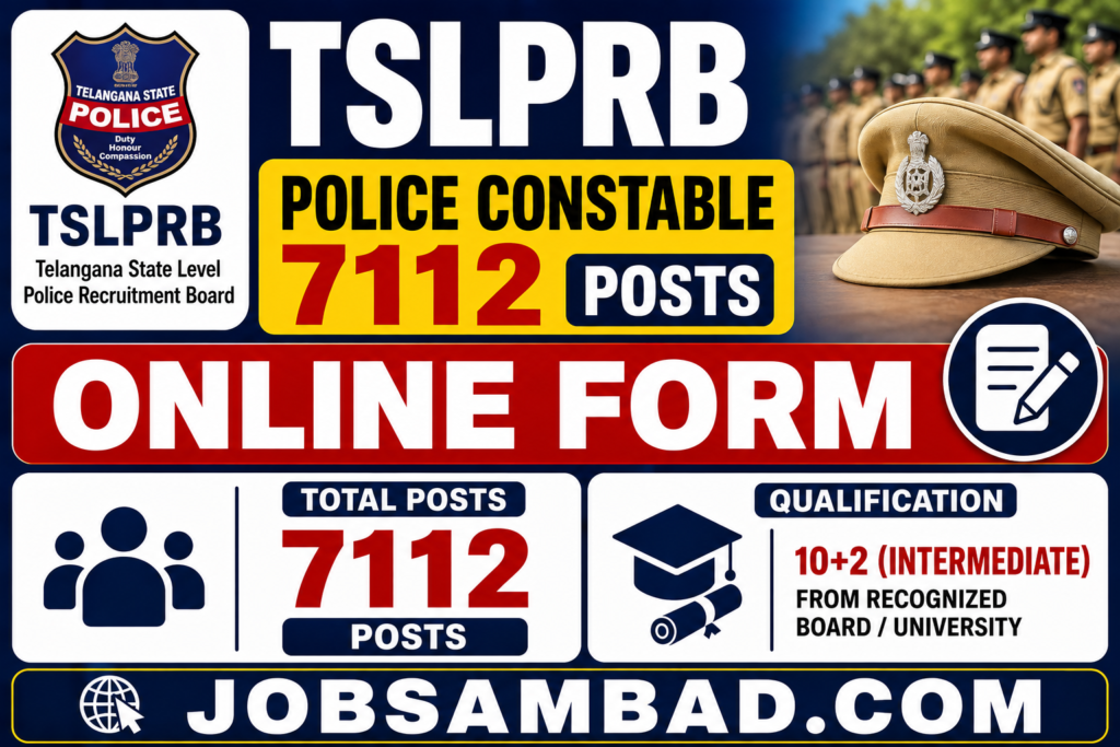 TSLPRB 7112 Police Constable Online Form