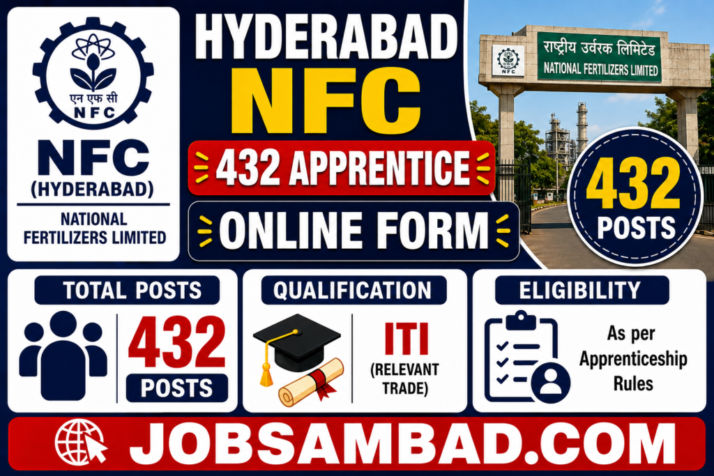 Hyderabad NFC 432 Apprentice Online Form