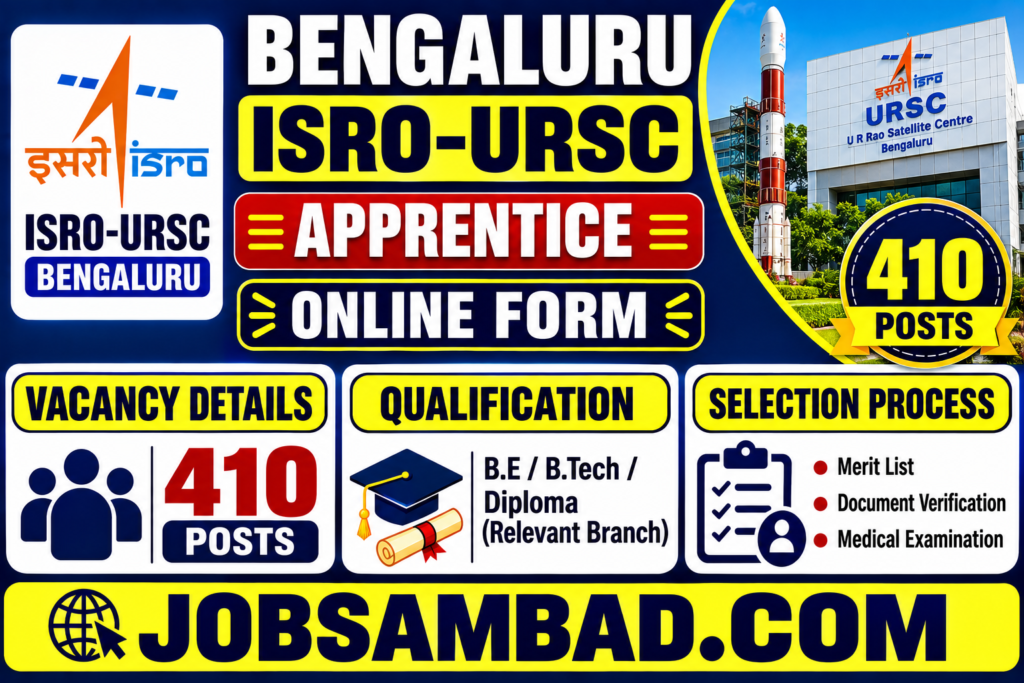 Bengaluru ISRO-URSC Apprentice Online Form