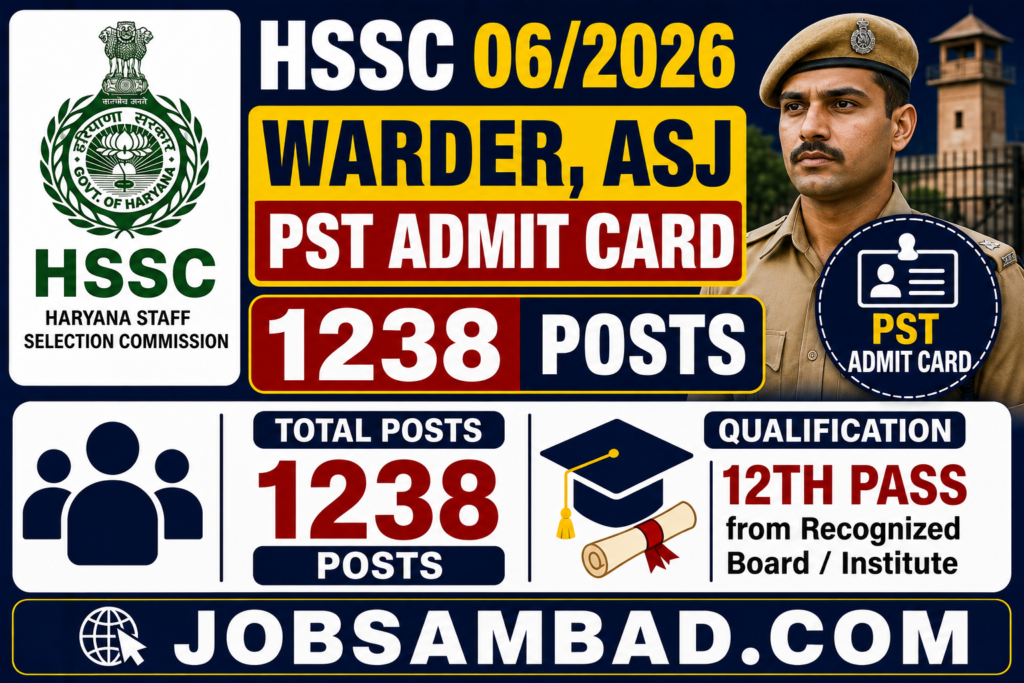 JKSSB Sub-Inspector (Telecom.) Exam Date