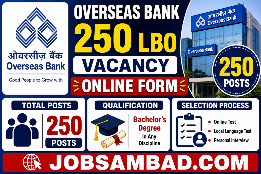Overseas Bank 250 LBO Vacancy Online Form