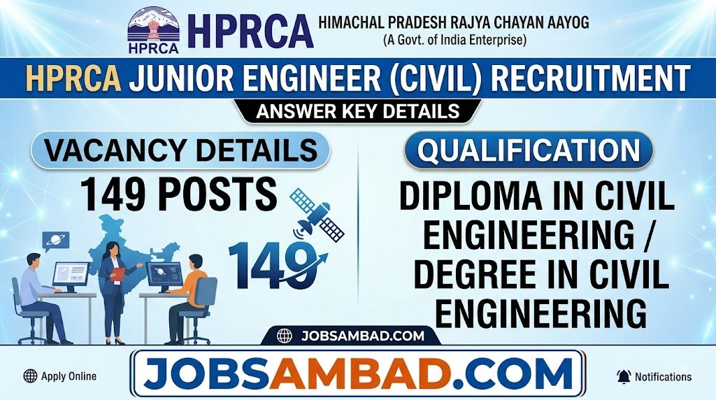 HPRCA 149 Junior Engineer (Civil) Answer Key