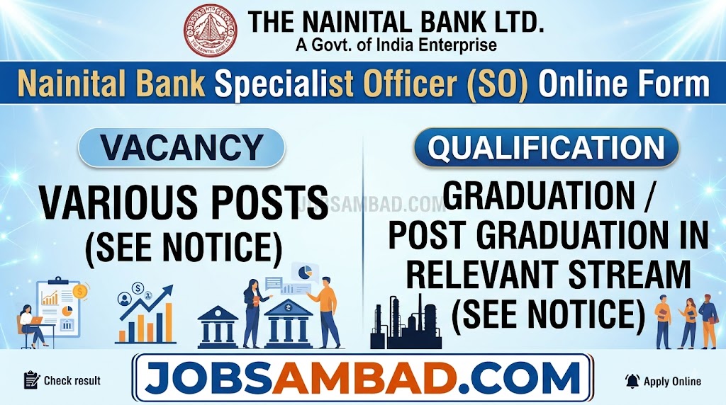 Nainital Bank Specialist Officer Online Form