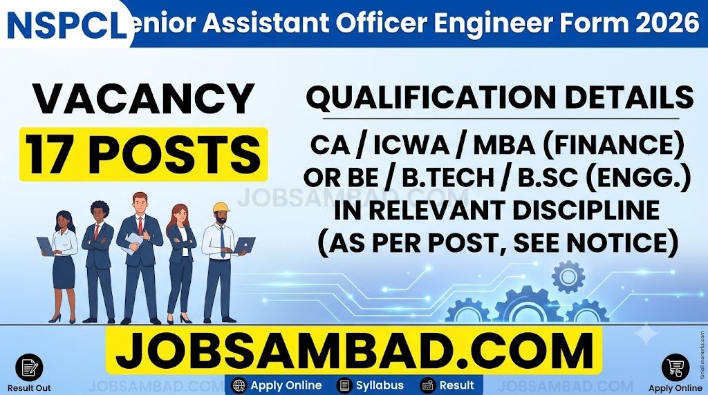NSPCL Senior Assistant Officer Engineer Form