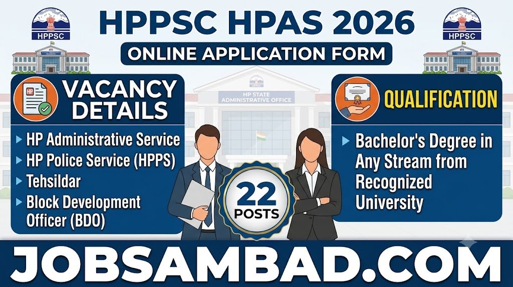 HPPSC HPAS 22 Vacancy Online Form 2026