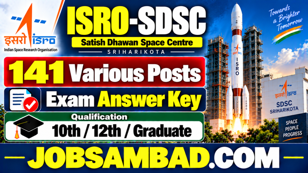 ISRO-SDSC 141 Various Posts Exam Answer Key