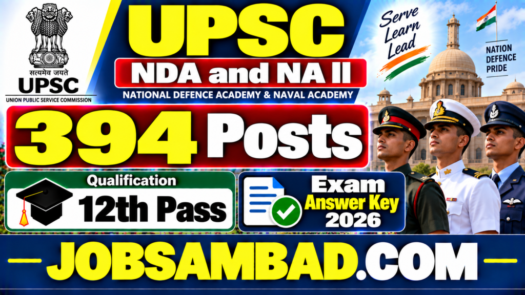UPSC NDA and NA II Exam Answer Key 2026