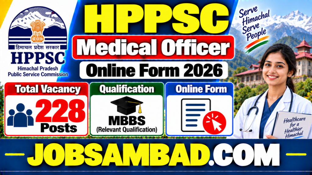 HPPSC 228 Medical Officer Online Form 2026