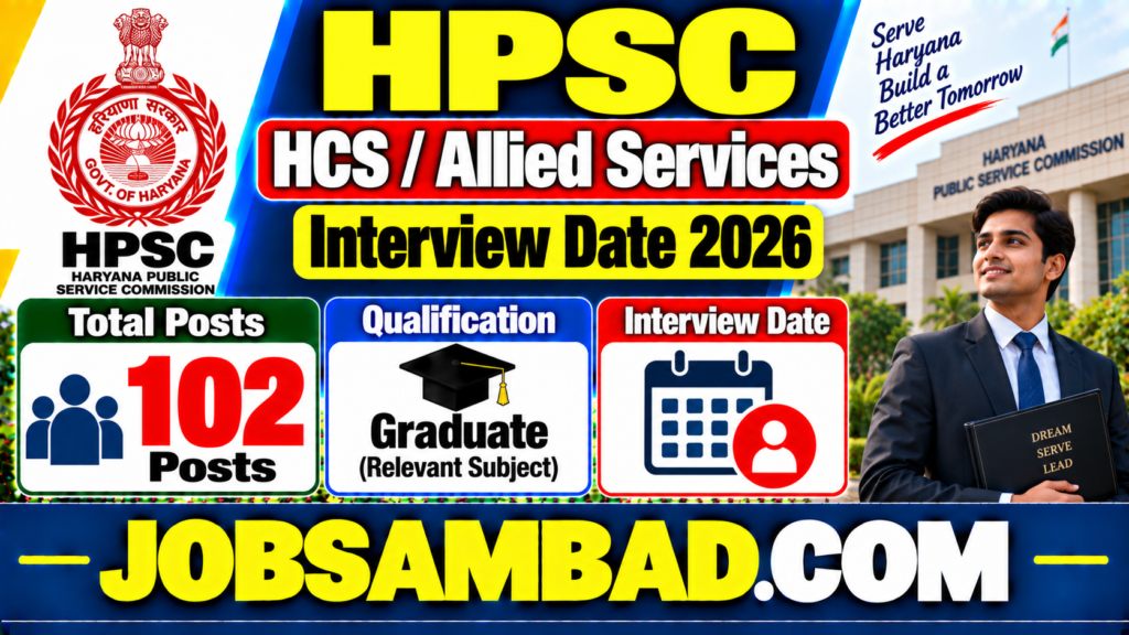 HPSC HCS / Allied Services Interview Date 2026