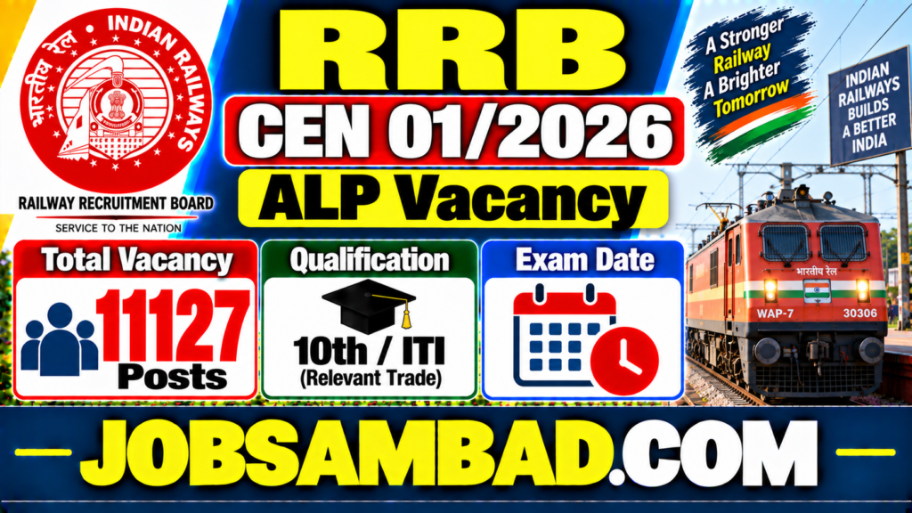 RRB CEN 01/2026 ALP Vacancy Exam Date