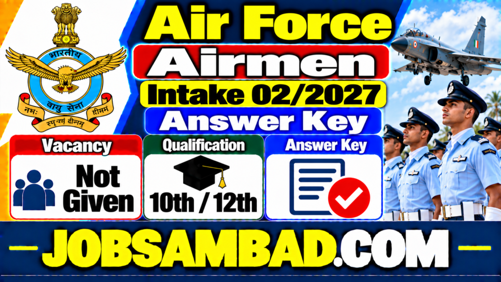 Air Force Airmen Intake 02/2027 Answer Key
