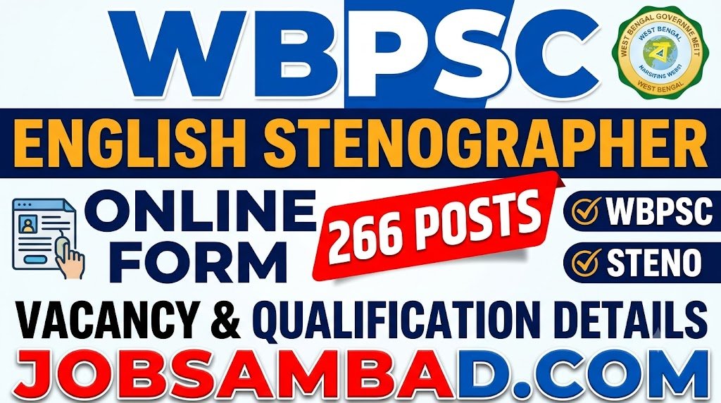 WBPSC 266 English Stenographer Online Form