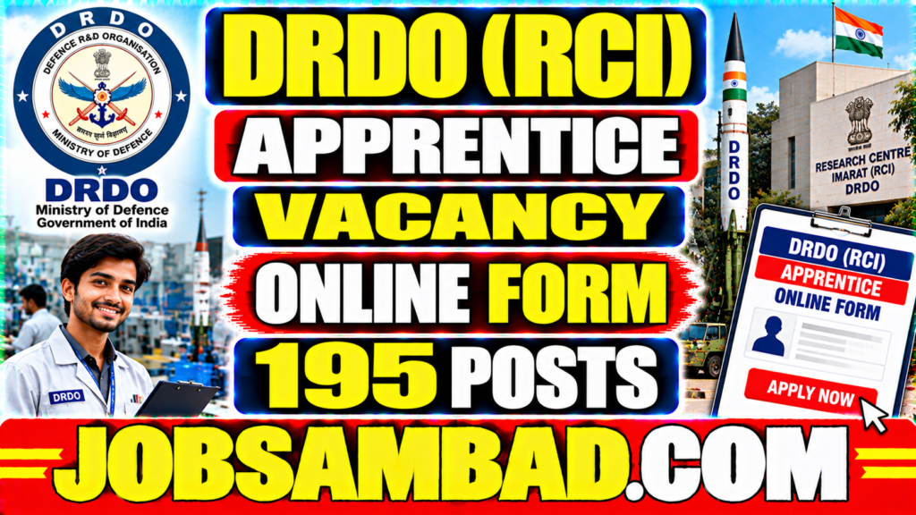 DRDO (RCI) Apprentice Vacancy Online Form